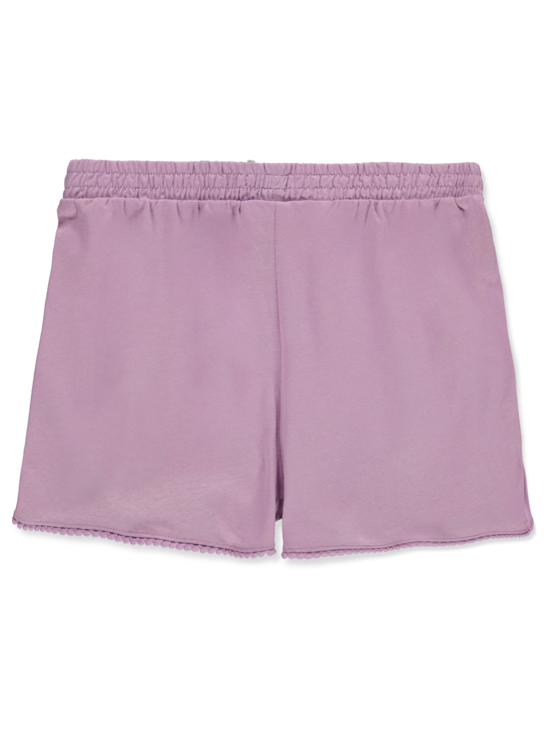 Cookie's Girls' Knit Pom Varsity Shorts Color: black Size: 12 - Picture 12 of 17