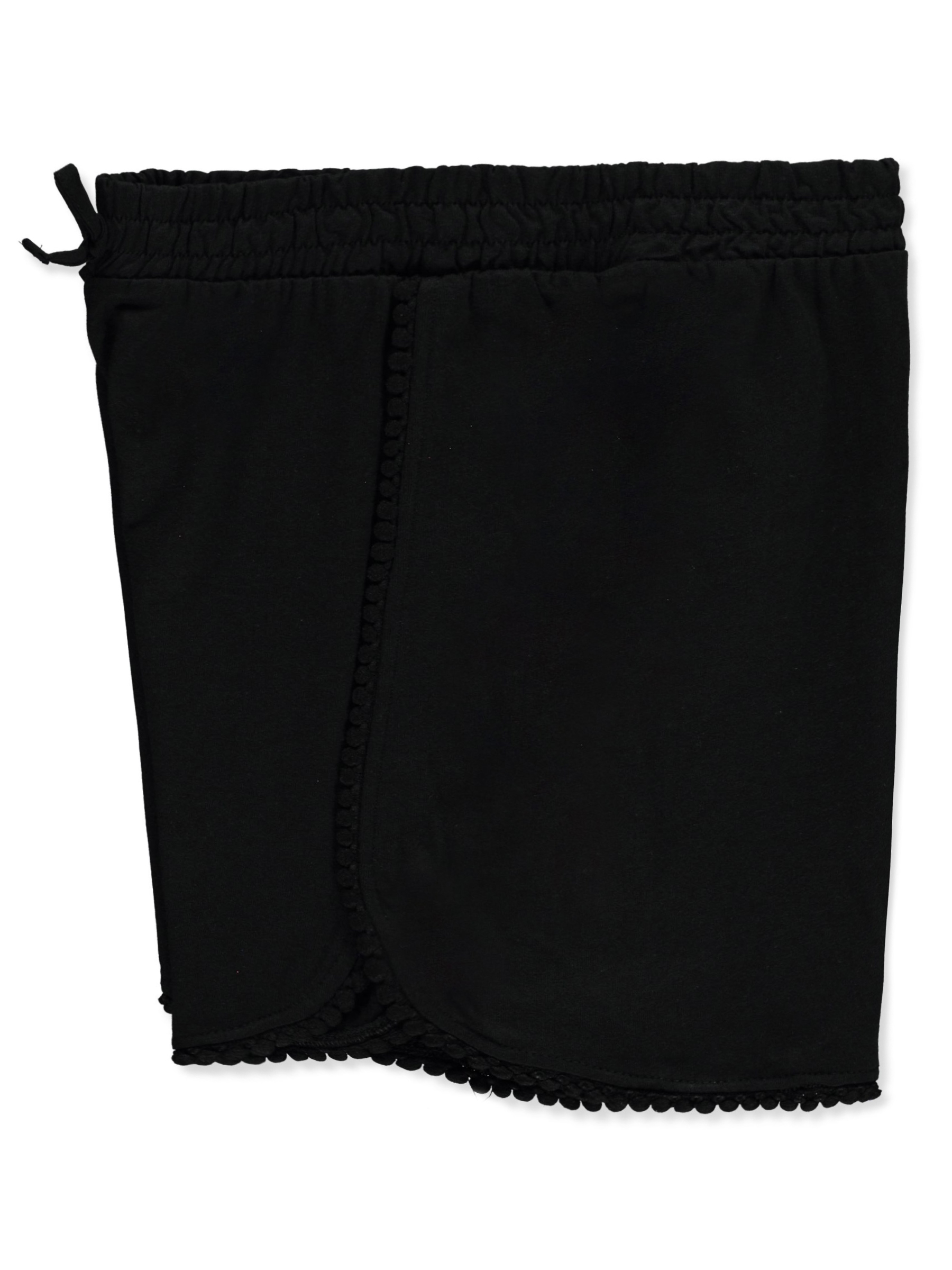 Cookie's Girls' Knit Pom Varsity Shorts Color: black Size: 12 - Picture 14 of 17