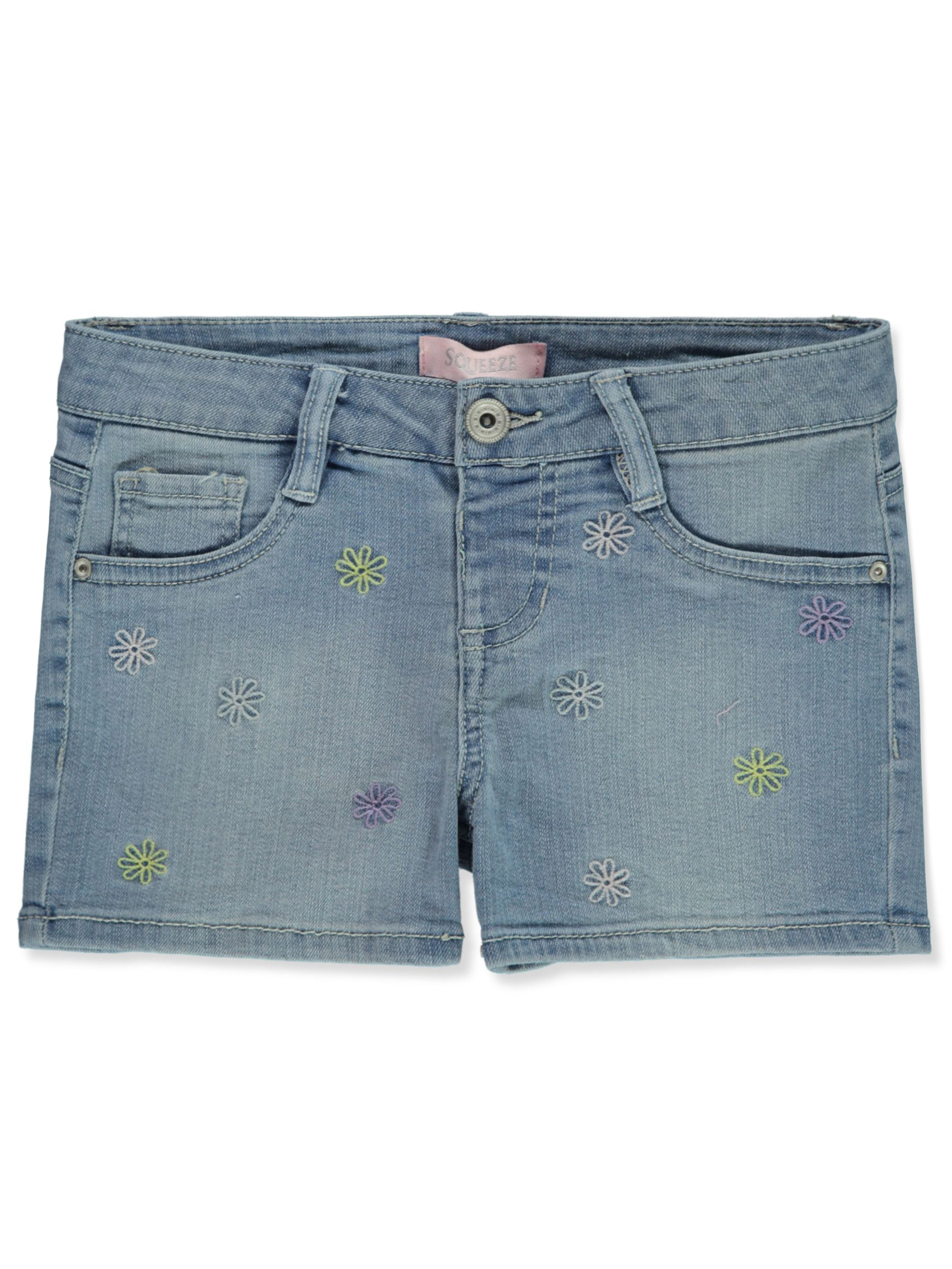 Squeeze Girls' Daisy Denim Shorts - Picture 1 of 9