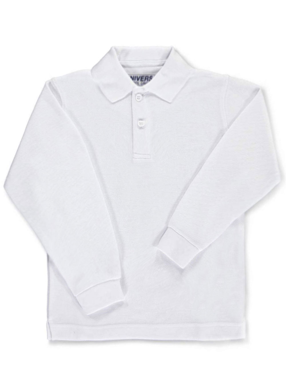Universal Unisex L/S Pique Polo (Sizes 8 - 20) Color: black Size: 10 - Picture 10 of 11