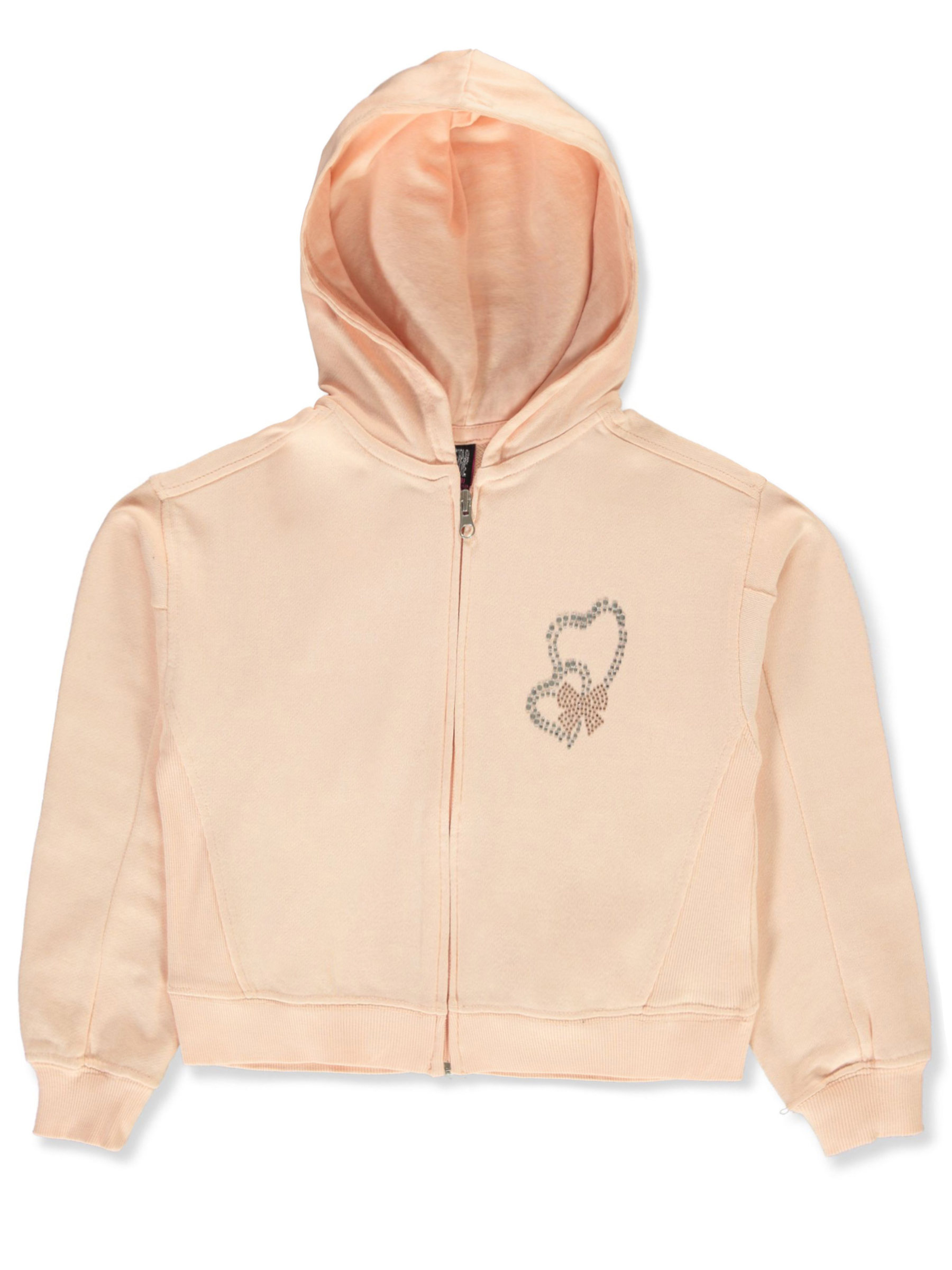 Star Ride Girls' French Terry Hoodie Color: aqua Size: 4 - Picture 7 of 13