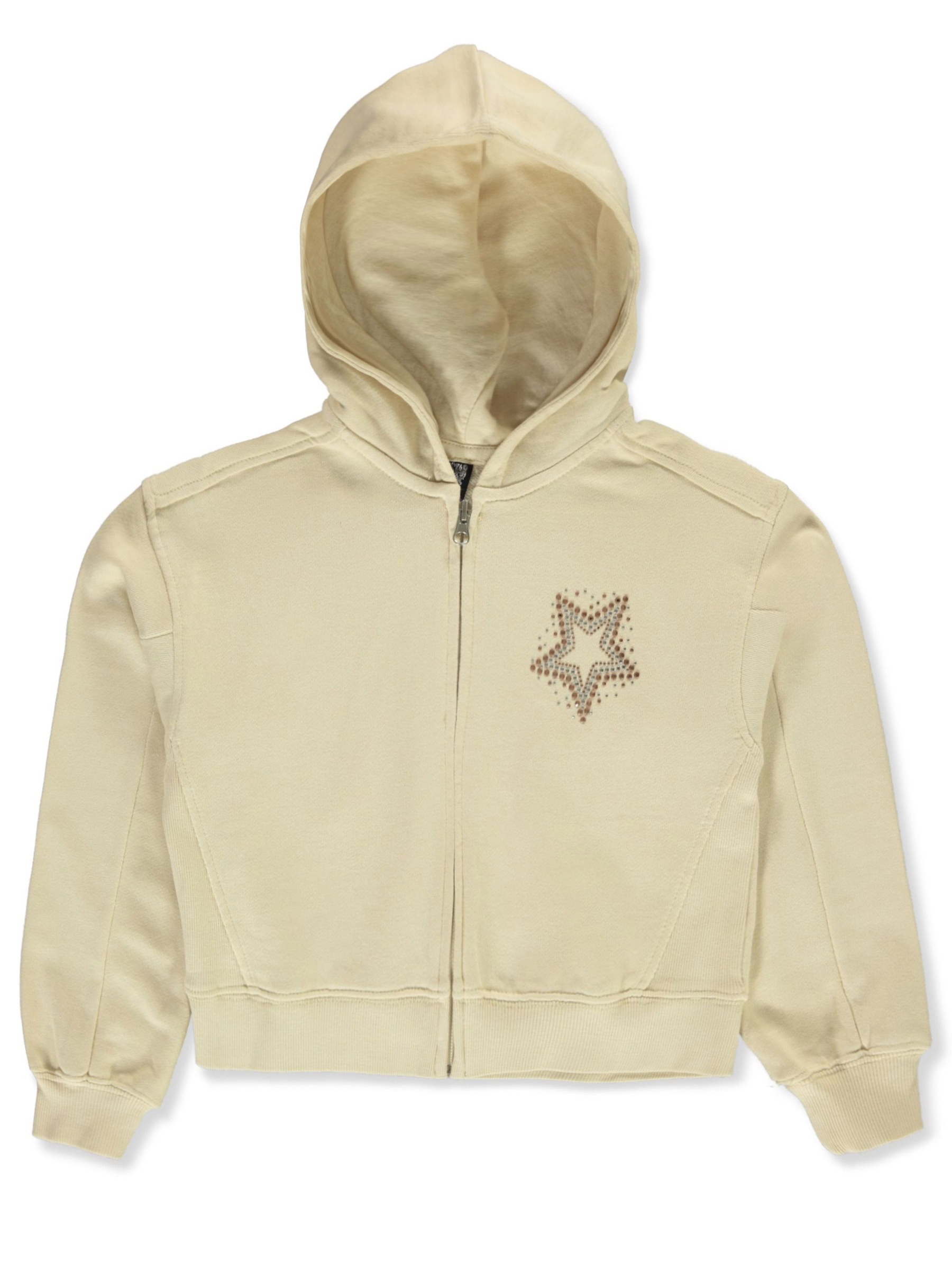 Star Ride Girls' French Terry Hoodie Color: aqua Size: 4 - Picture 11 of 13