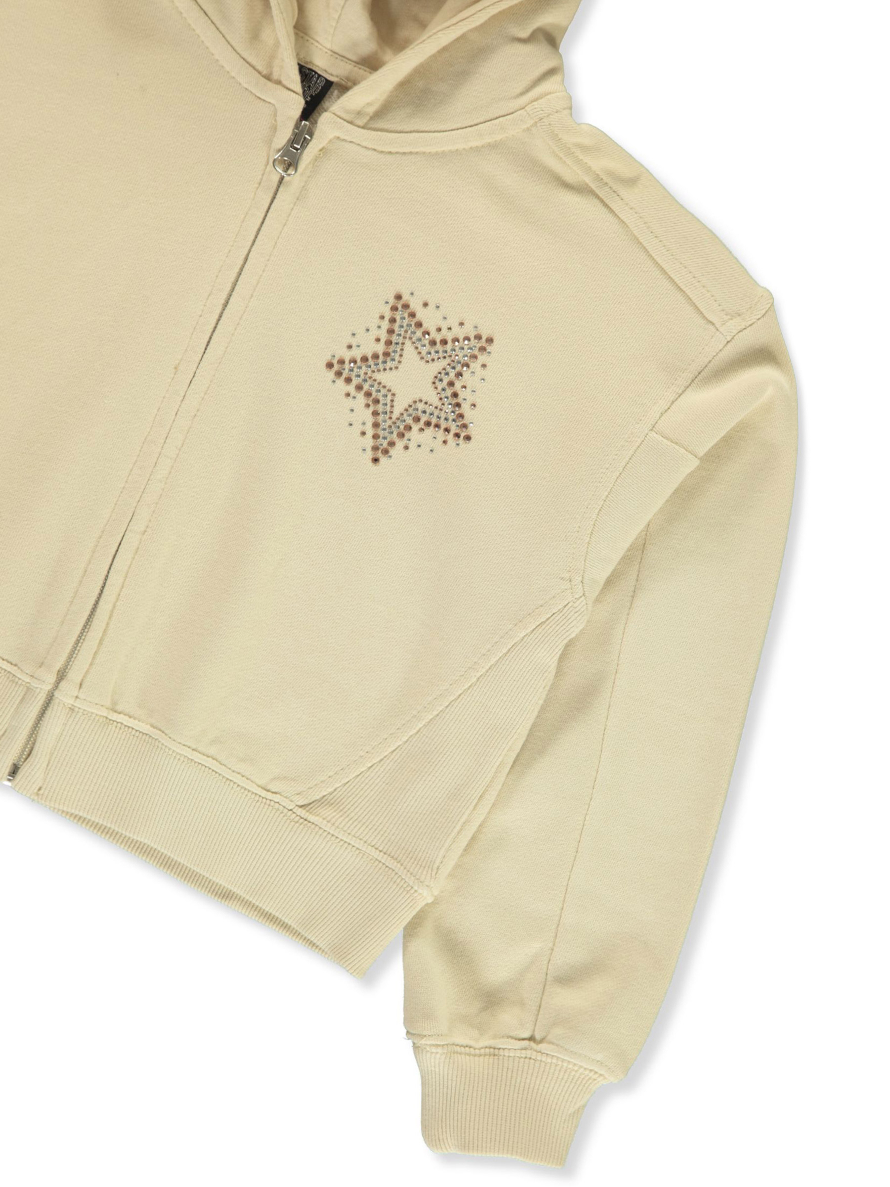 Star Ride Girls' French Terry Hoodie Color: aqua Size: 4 - Picture 13 of 13