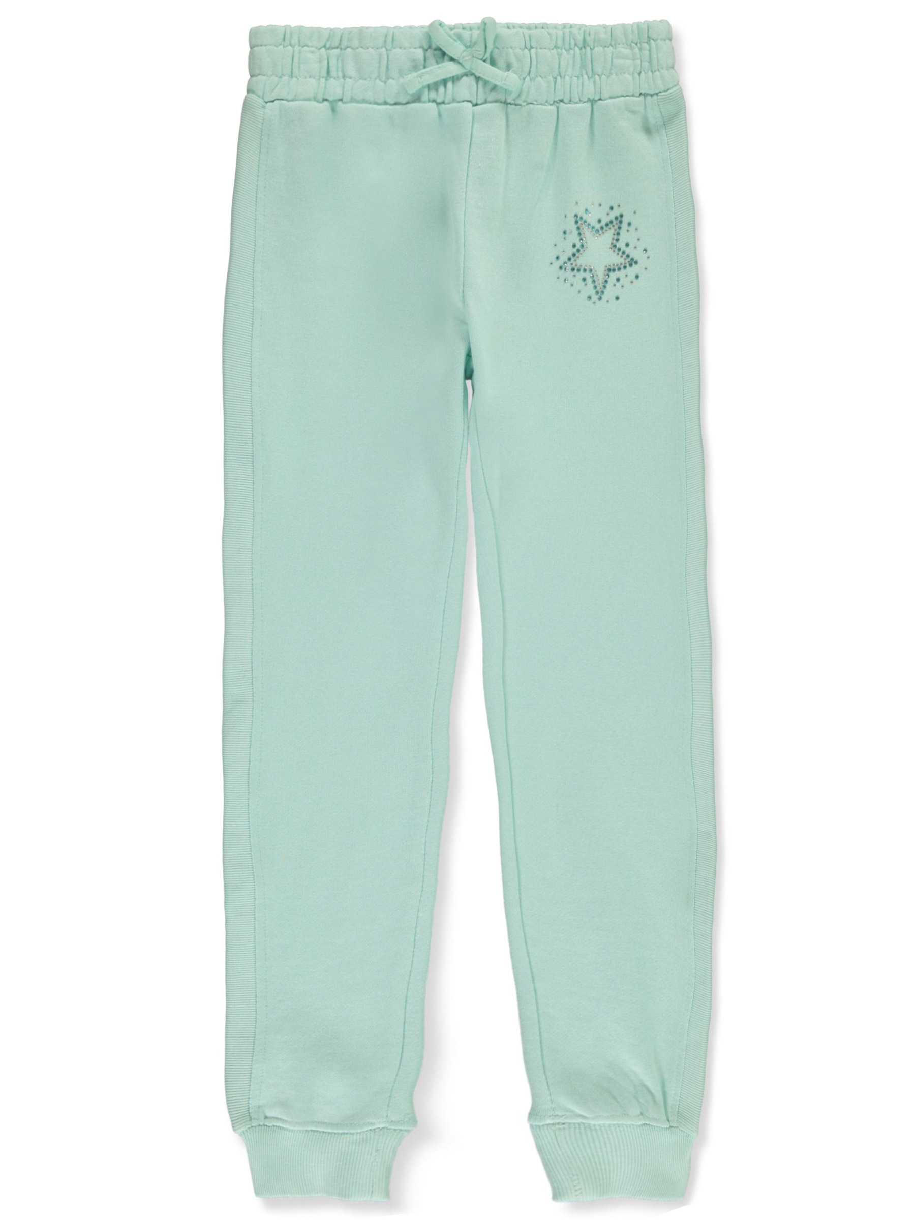Star Ride Girls' French Terry Joggers Color: aqua Size: 4 - Picture 8 of 13