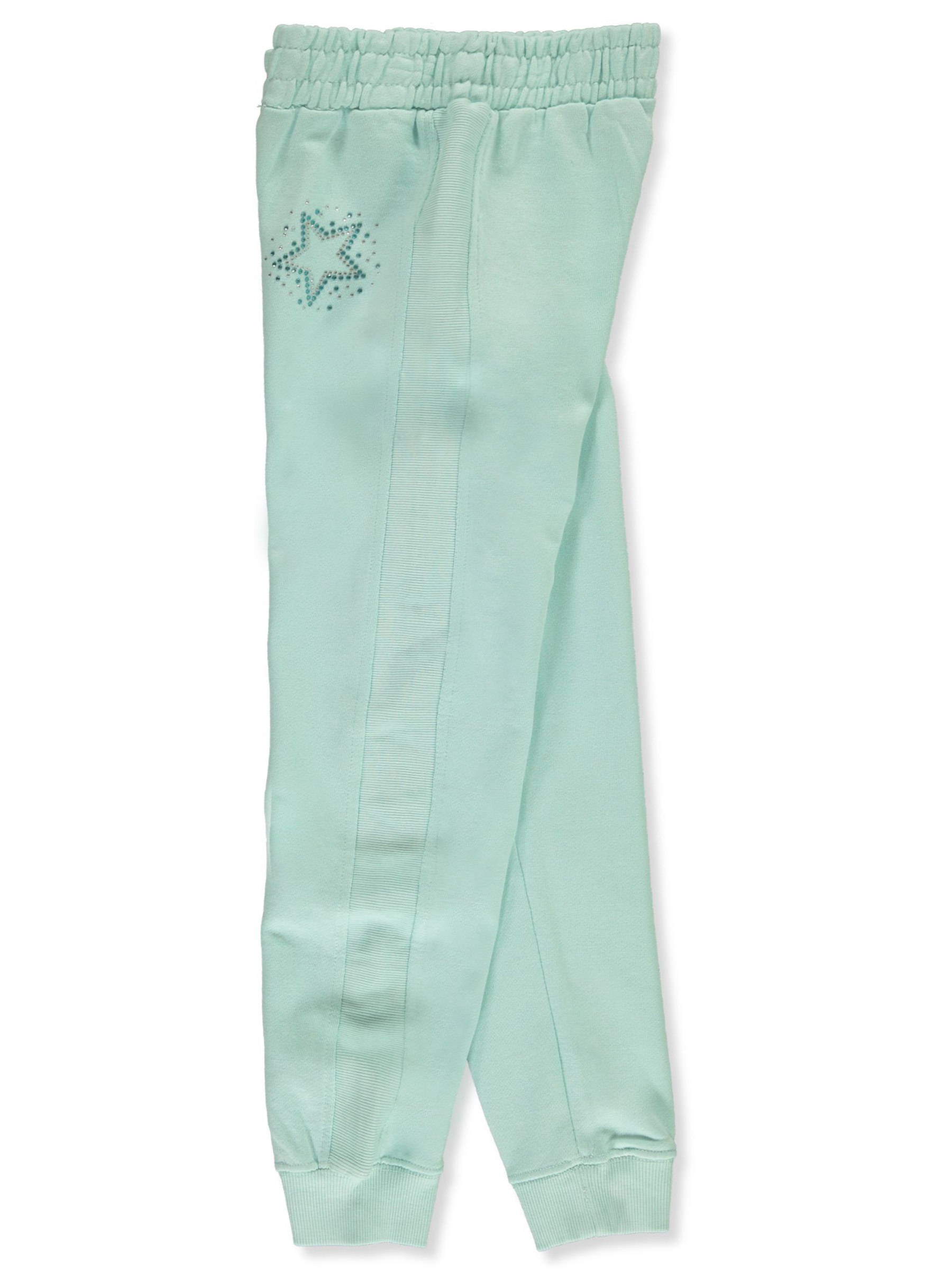 Star Ride Girls' French Terry Joggers Color: aqua Size: 4 - Picture 9 of 13