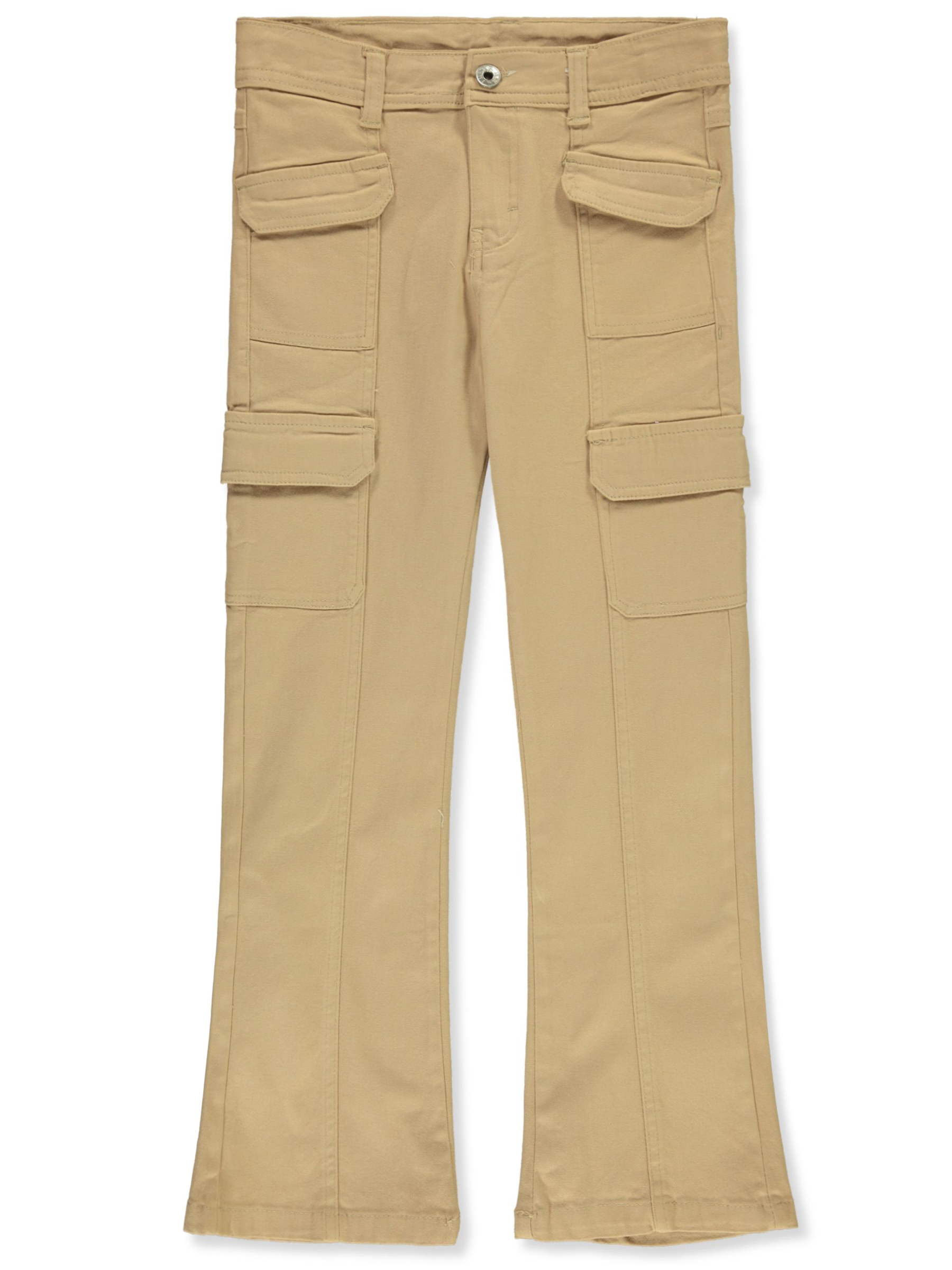 Star Ride Girls' Cargo Pocket Twill Pants Color: sand Size: 7 - Picture 7 of 7