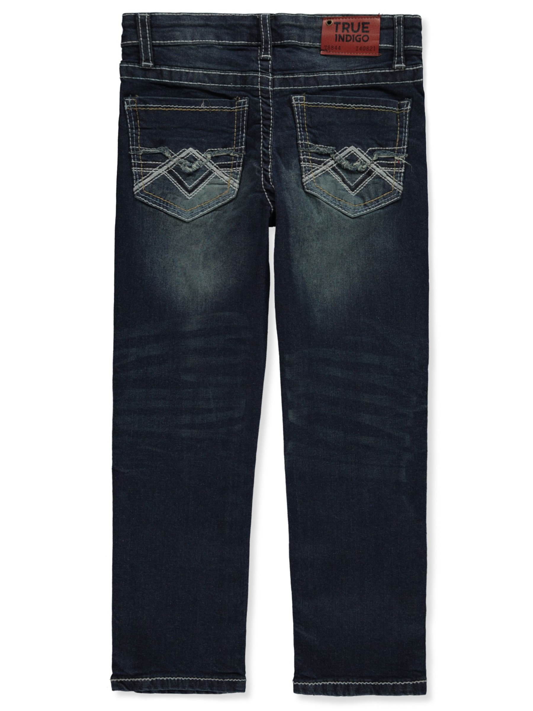True Indigo Boys' Thick Stitch Jeans Color: light blue Size: 2t - Picture 4 of 5