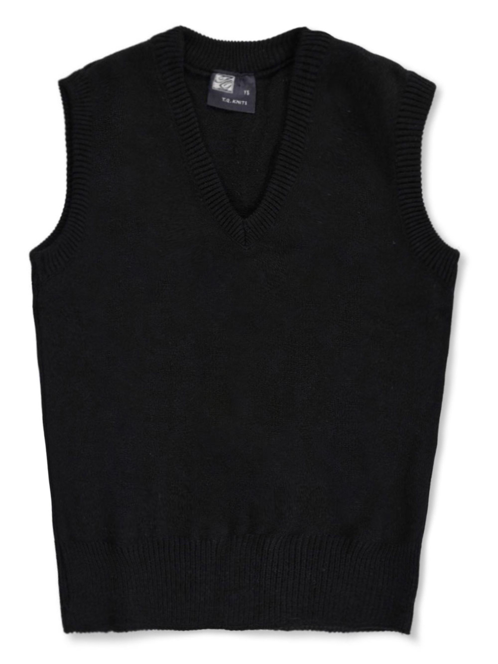 T.Q. Knits Adults' Unisex Sweater Vest (Adult Sizes S - XXL) - black, l - Picture 2 of 2